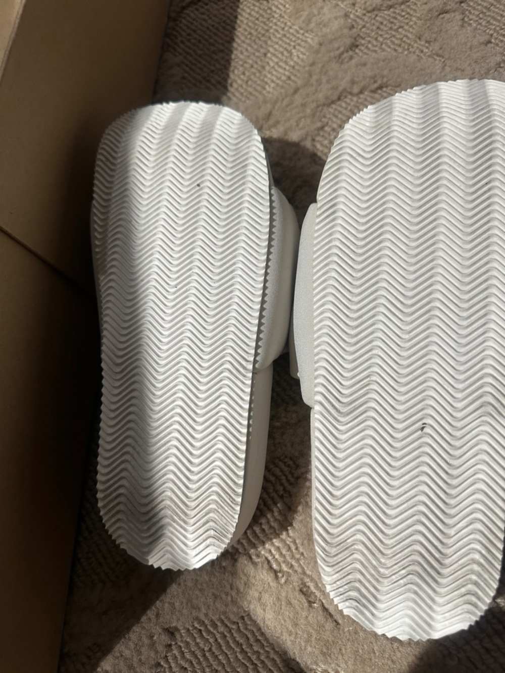 White and Red Slide Sandals - Women - Picture 3 of 5